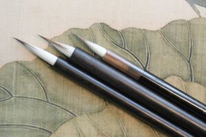 Yangmun S6 Mukhyang Fine Detail Brush Set (3 Pieces) | 양문 S6(묵향) 3종 세필 세트 | Precision Fine Line Ink Brush Set