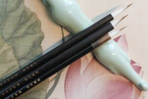 Yangmun S6 Mukhyang Fine Detail Brush Set (3 Pieces) | 양문 S6(묵향) 3종 세필 세트 | Precision Fine Line Ink Brush Set